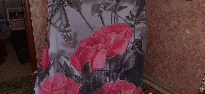 Фотография покупателя товара Комплект штор «Оттенки цветов», размер 145 х 260 см, 2 шт., габардин
