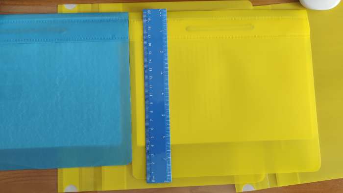 Фотография покупателя товара Набор папок-скоросшивателей А5, 5 штук, Calligrata, 180 мкм, с прозрачным верхом, жёлтый - Фото 1