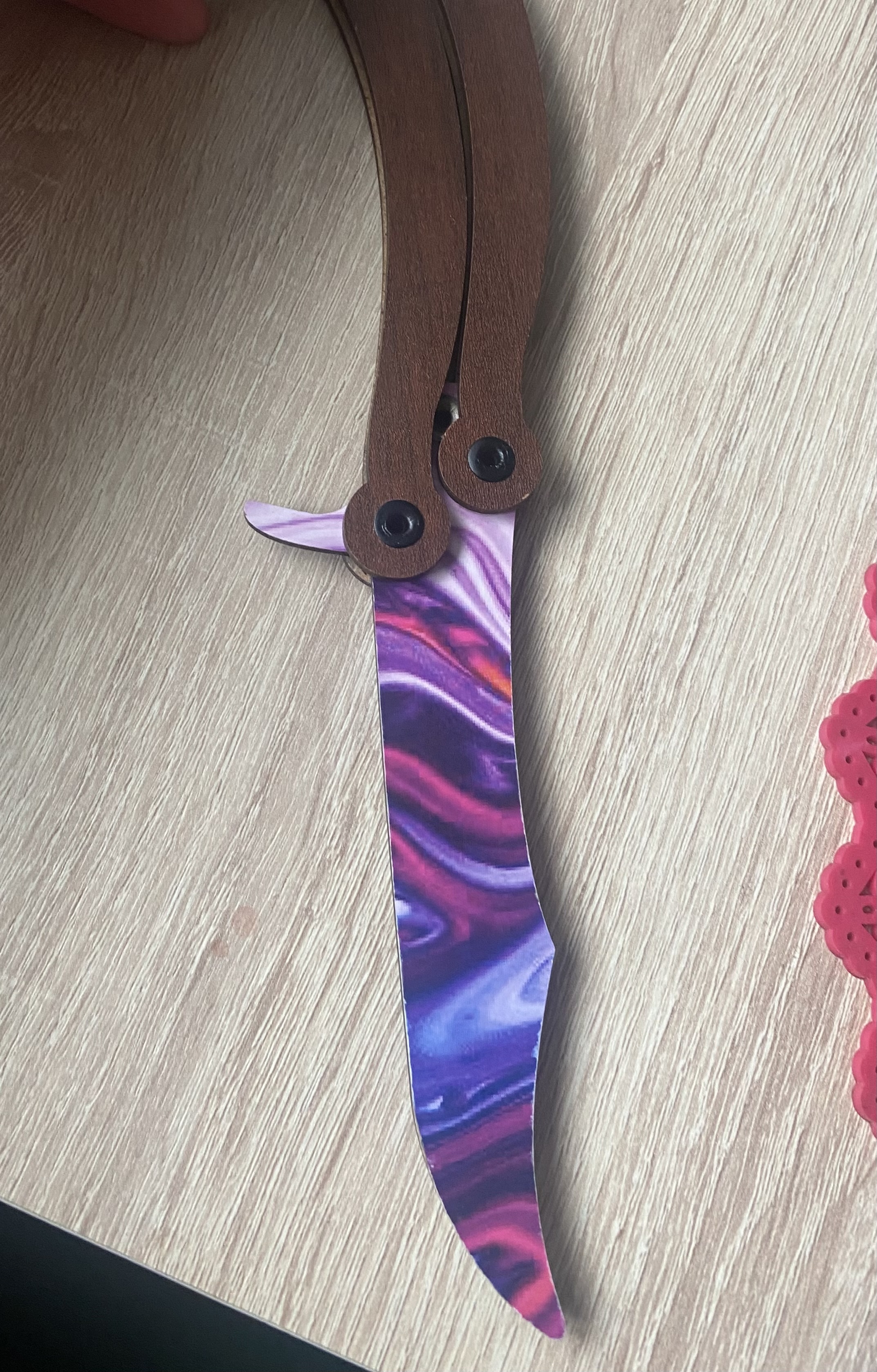 Фотография покупателя товара Оружие «Нож бабочка» складной - Фото 2