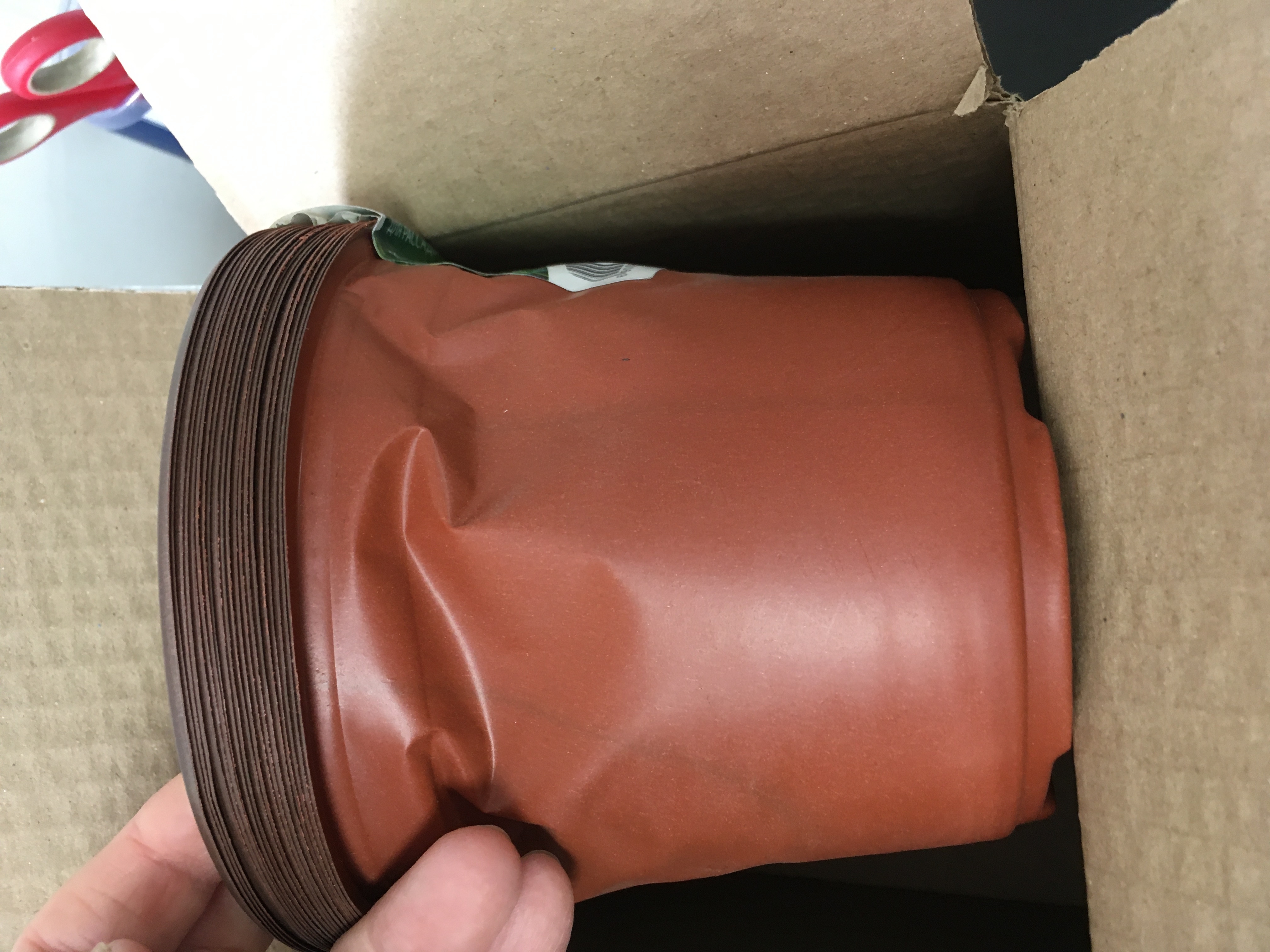 Фотография покупателя товара Горшок для рассады, 700 мл, d=12 см, h=9.5 см, мягкий пластик, терракот, Greengo - Фото 37