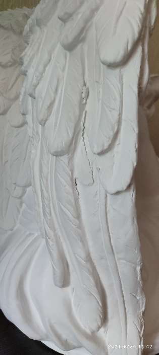 Фотография покупателя товара Светящаяся фигура "Ангел дева сидя большая" 45х35х39см - Фото 13