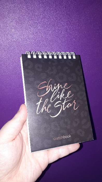 Фотография покупателя товара Скетчбук Sine like the star А6, 80 л, 100 г/м - Фото 1
