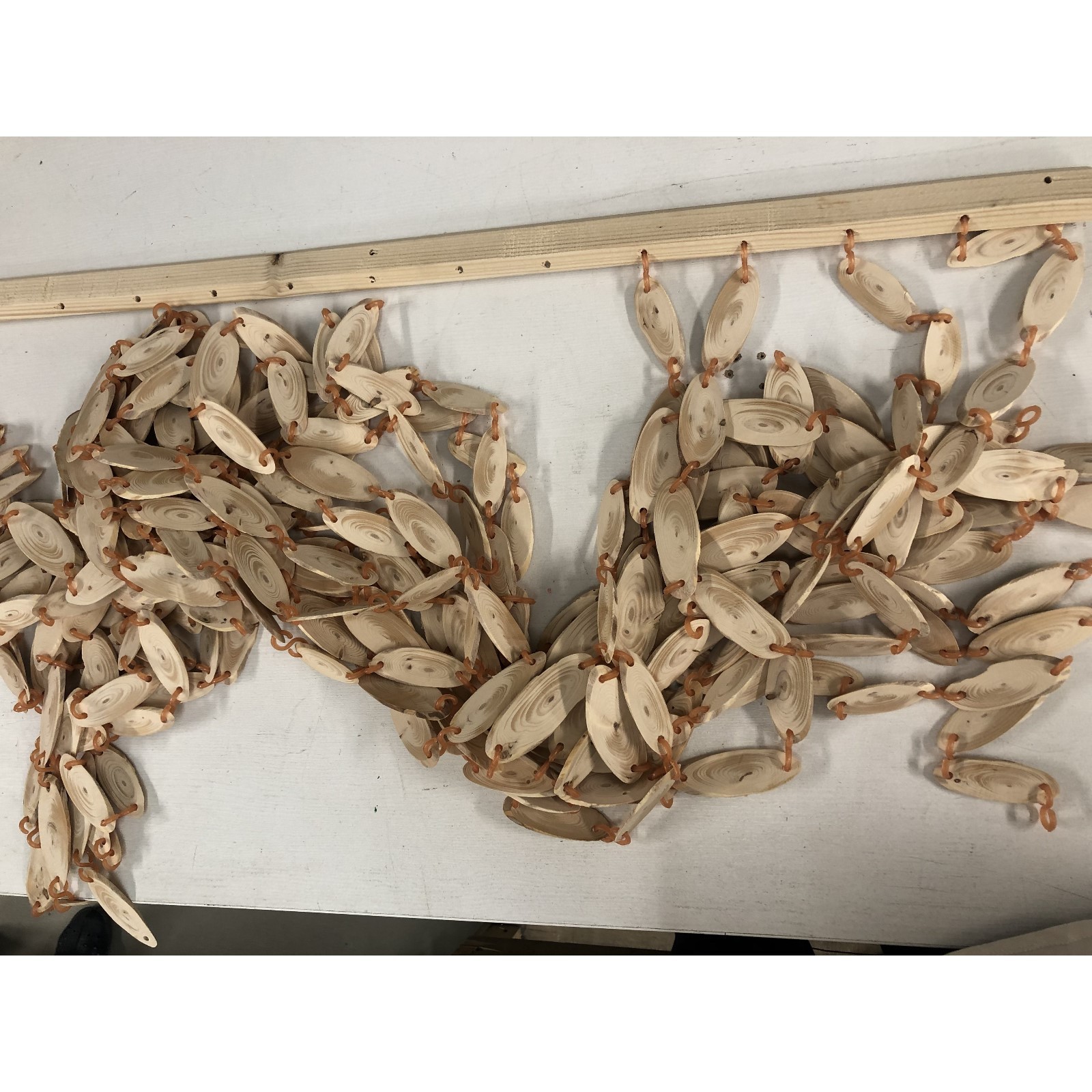 Фотография покупателя товара Эко-занавеска деревянная "Спилы", 180 х 80 см, спил сосны