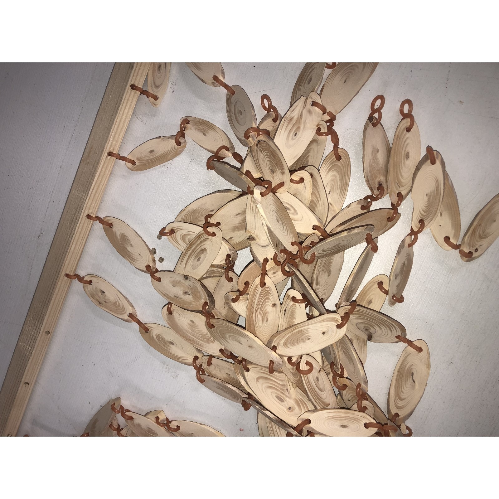 Фотография покупателя товара Эко-занавеска деревянная "Спилы", 180 х 80 см, спил сосны