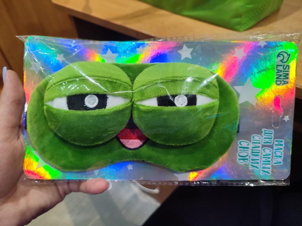 Фотография покупателя товара Маска для сна «Сердечки», 10.4×20 см, жёлтая - Фото 1