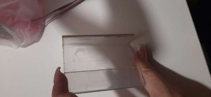 Фотография покупателя товара Ценникодержатель 7×5, оргстекло 2 мм - Фото 1