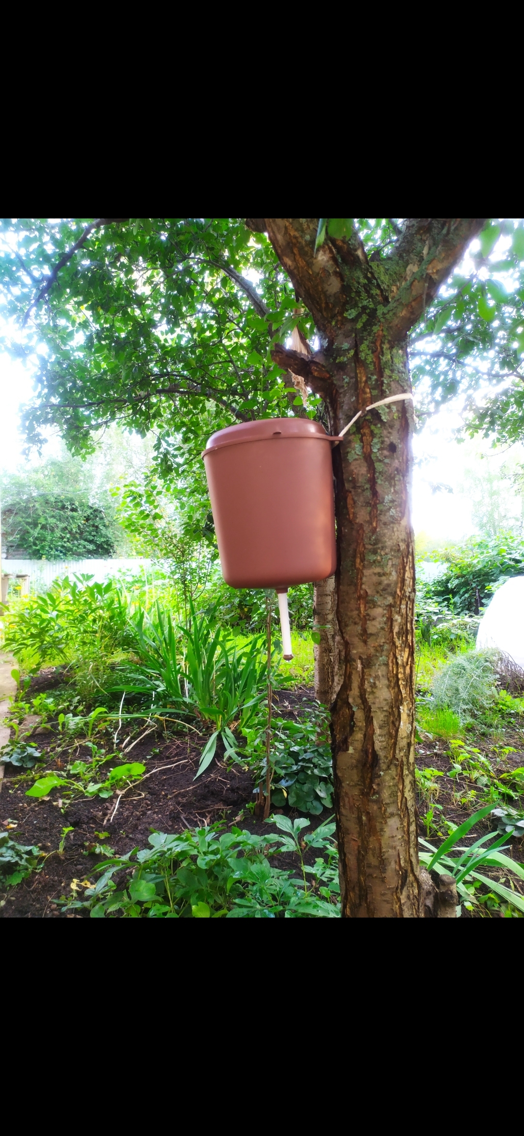 Фотография покупателя товара Умывальник садовый, 3 л, пластиковый, коричневый, Greengo - Фото 2