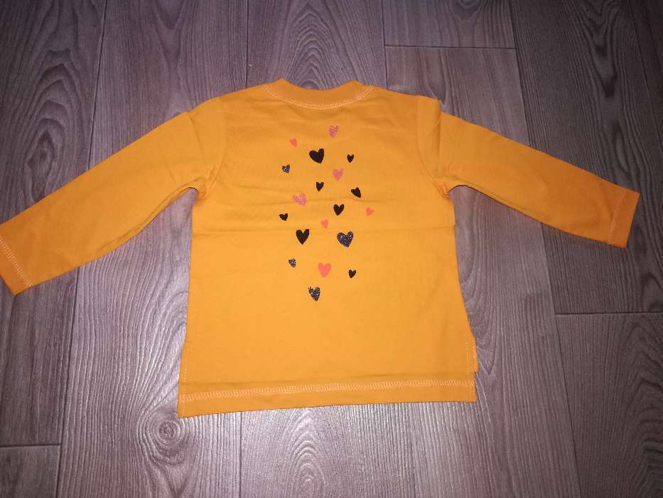 Фотография покупателя товара Лонгслив для девочки, цвет оранжевый, рост 92 см (52) - Фото 2