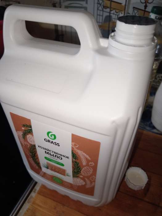 Фотография покупателя товара Жидкое мыло Grass «Масло кедра», хозяйственное, 5 л - Фото 1