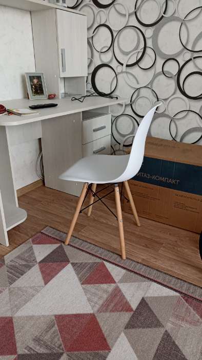 Фотография покупателя товара Стул Eames HYH – A304, с деревянными ножками, с спинкой, цвет белый - Фото 21