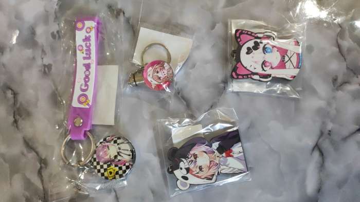 Фотография покупателя товара Брелок для ключей детский аниме «Девушка в цветах», 3.5×14 см - Фото 1