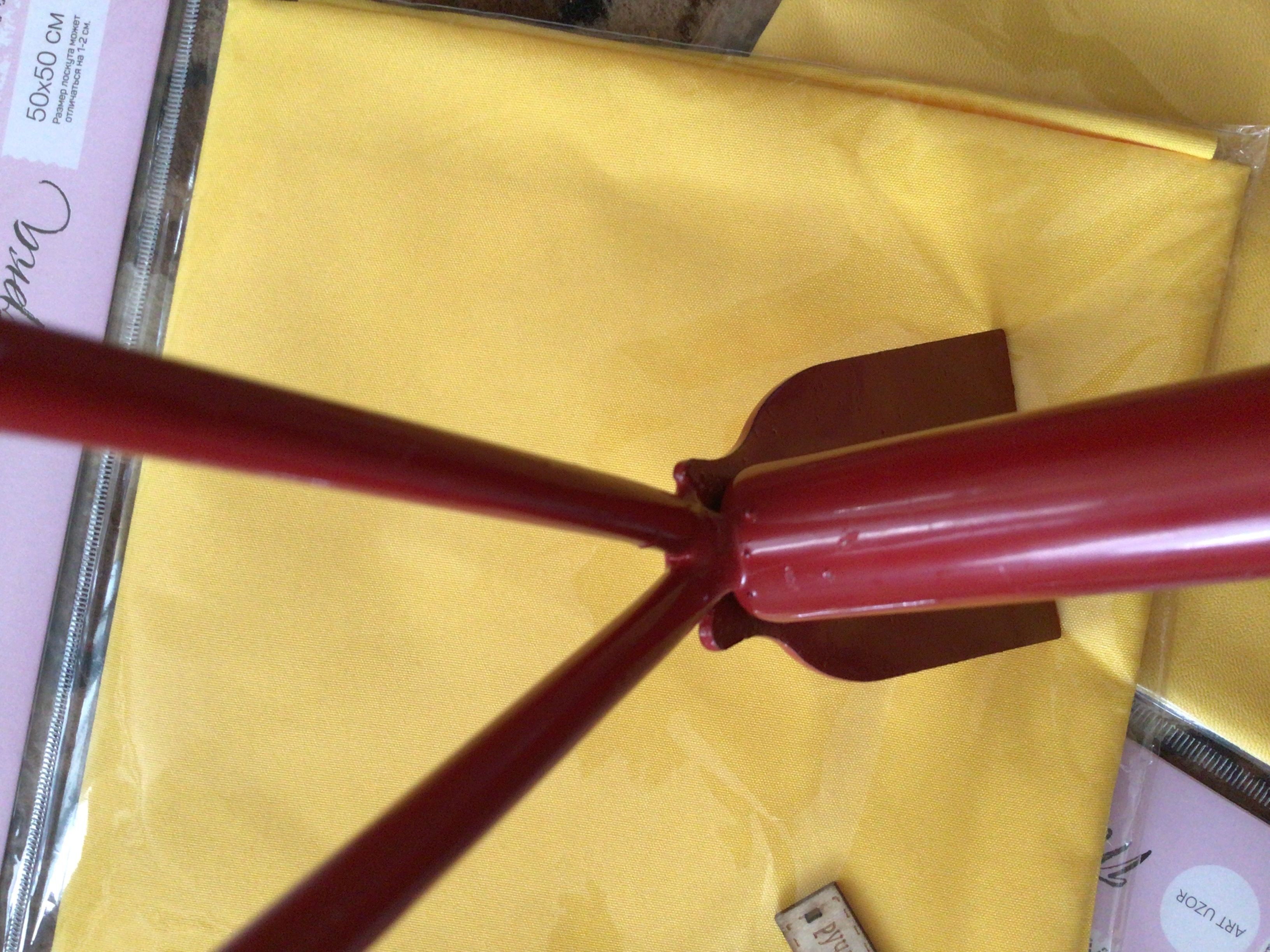 Фотография покупателя товара Мотыжка комбинированная, длина 31 см, 2 зубца, резиновая ручка - Фото 2