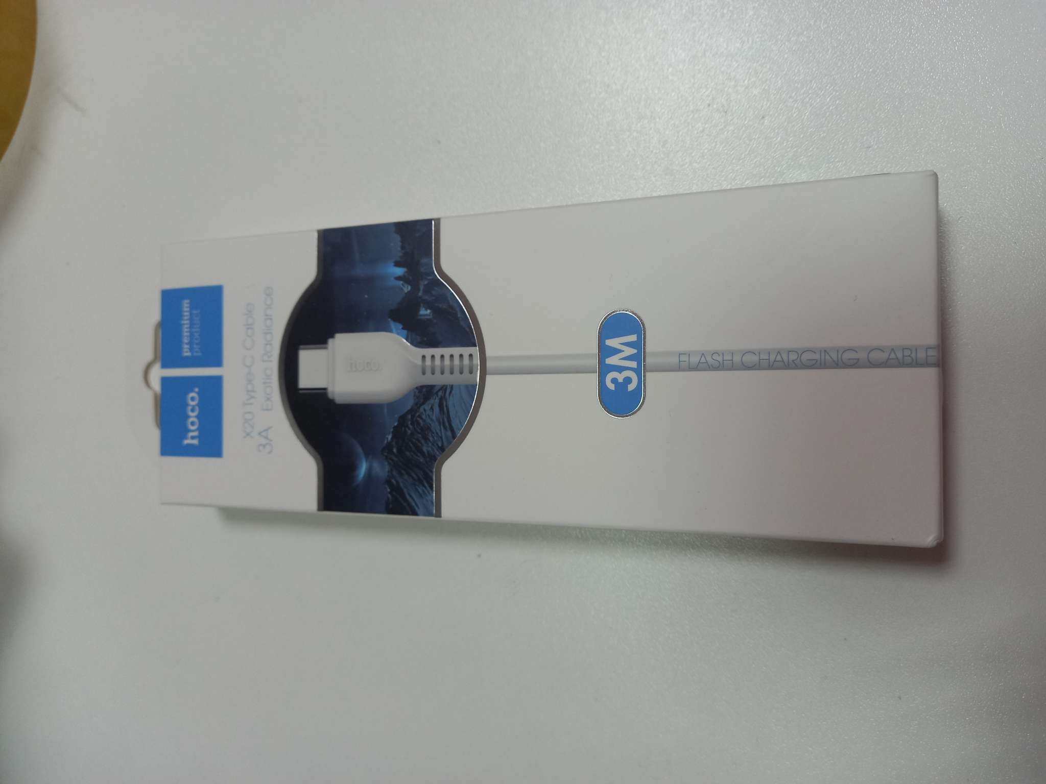 Фотография покупателя товара Кабель Hoco X20, Type-C - USB, 3 А, 3 м, PVC оплетка, белый - Фото 1