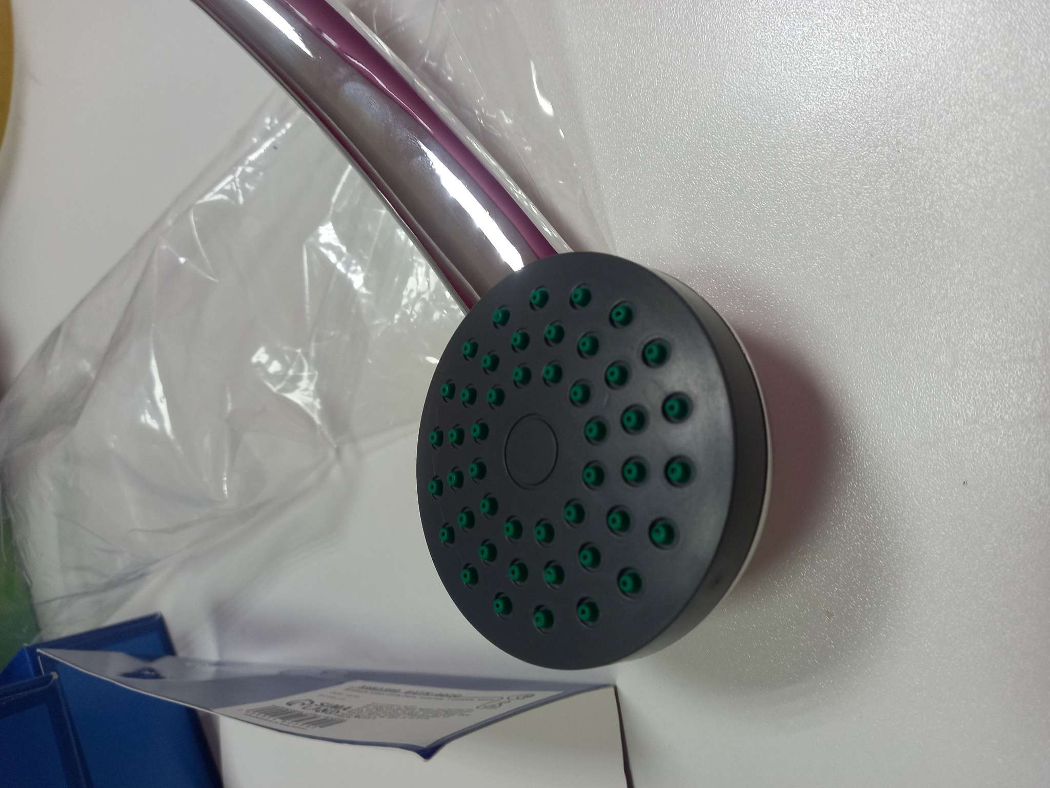 Фотография покупателя товара Душевая лейка ZEIN Z401, пластик, 1 режим, хром