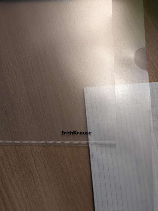 Фотография покупателя товара Папка-уголок А4, 120 мкм, ErichKrause Fizzy Clear, с тиснением, прозрачная - Фото 1