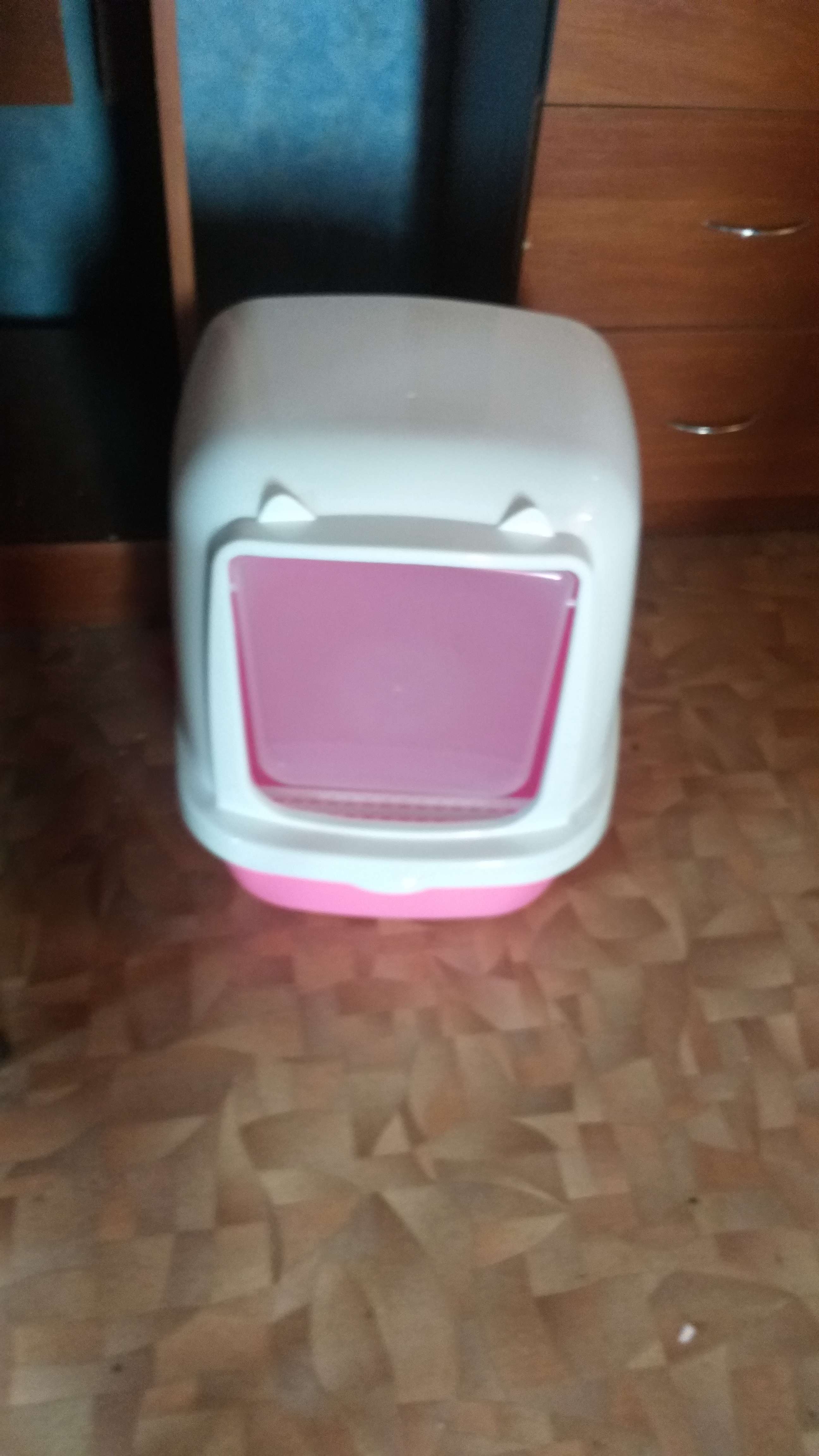 Фотография покупателя товара Туалет закрытый «Айша» 53 × 39 × 40 см, розовый - Фото 3