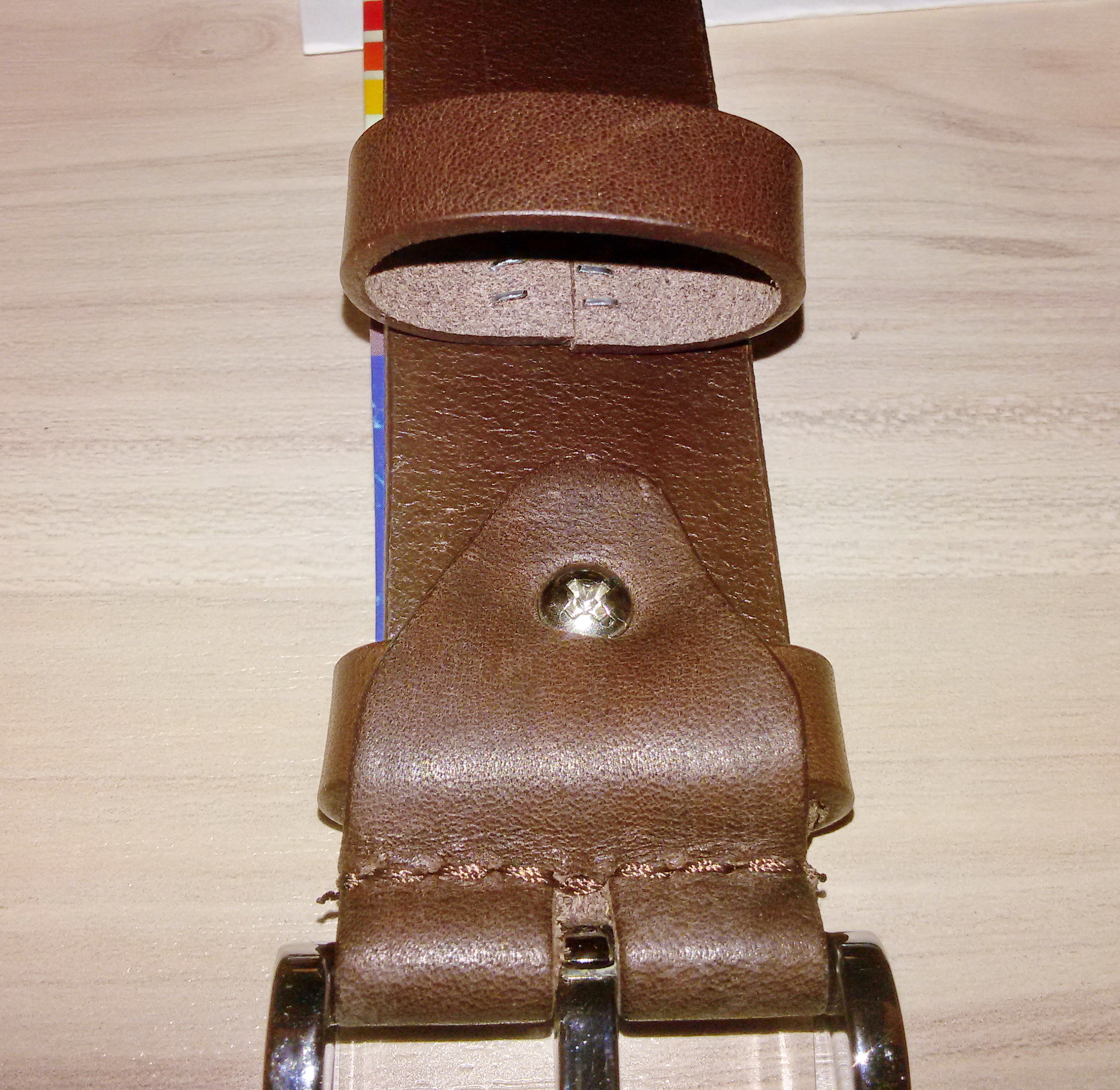 Фотография покупателя товара Ремень мужской, ширина 3,5 см, винт, пряжка металл, цвет коричневый - Фото 1