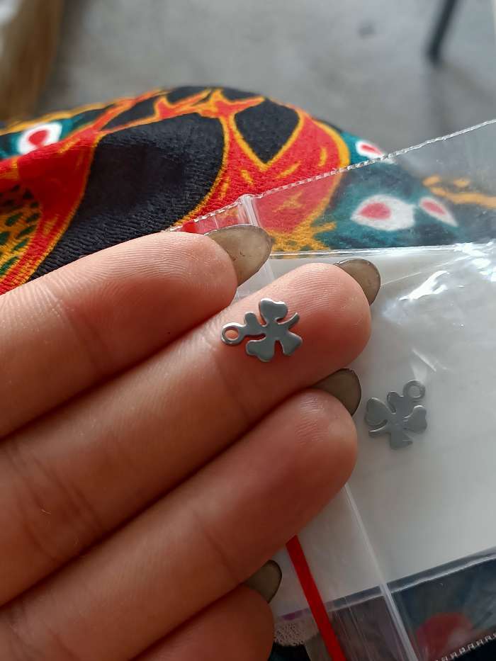 Фотография покупателя товара Подвеска «Клевер» 11×9 мм, набор 10 шт. серебристая - Фото 1