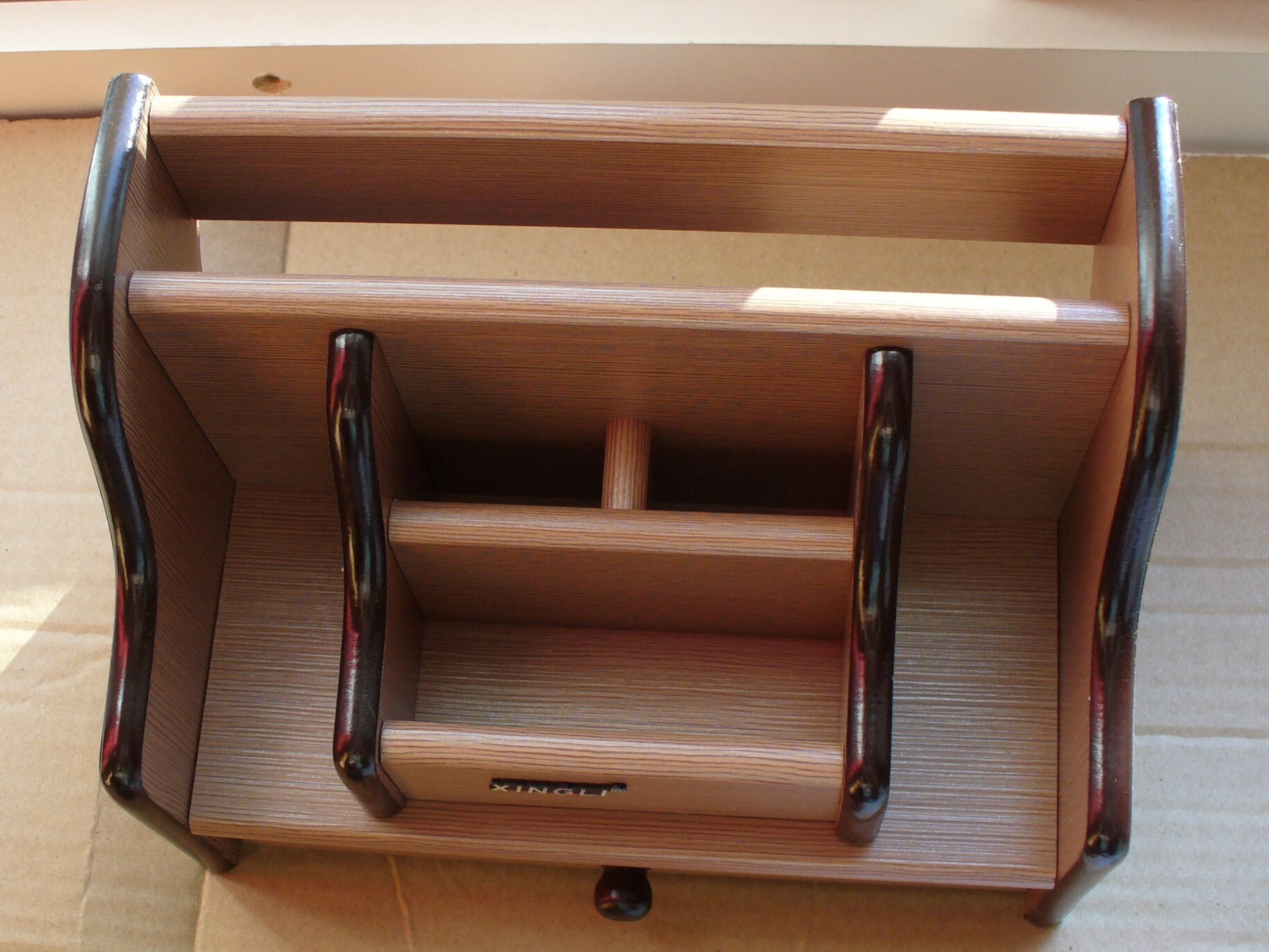 Фотография покупателя товара Органайзер 6 секций, с выдвижным ящиком, 21×15×13 см - Фото 2