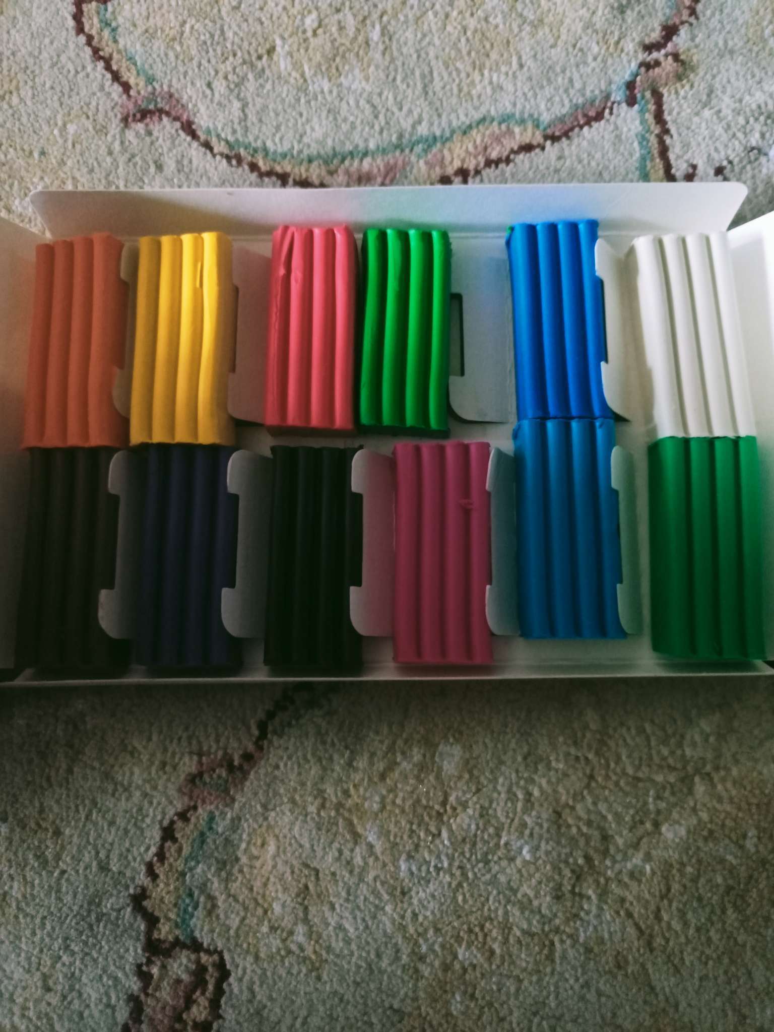 Фотография покупателя товара Пластилин «Детский», 12 цветов, 180 г, Смешарики - Фото 2