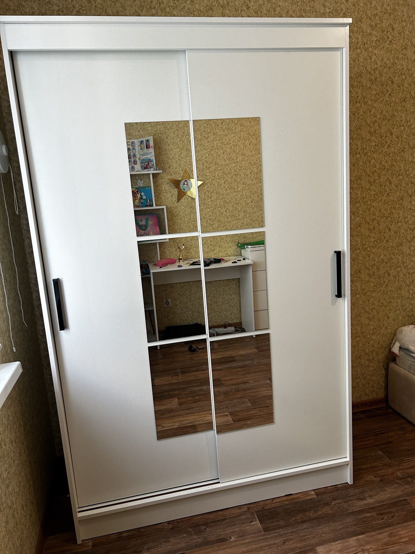 Фотография покупателя товара Шкаф – купе «Элегант 1», 1260×590×2000 мм, цвет серый графит - Фото 19