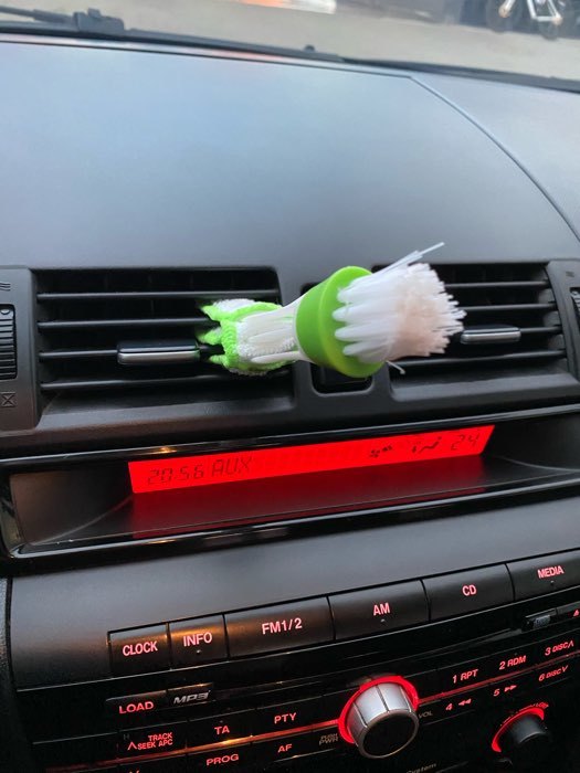 Фотография покупателя товара Щётка TORSO для чистки труднодоступных мест в автомобиле, 16 см, зеленый - Фото 4