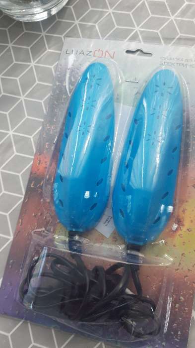Фотография покупателя товара Сушилка для обуви Luazon LSO-13, 17 см, 12 Вт, индикатор, синяя - Фото 18