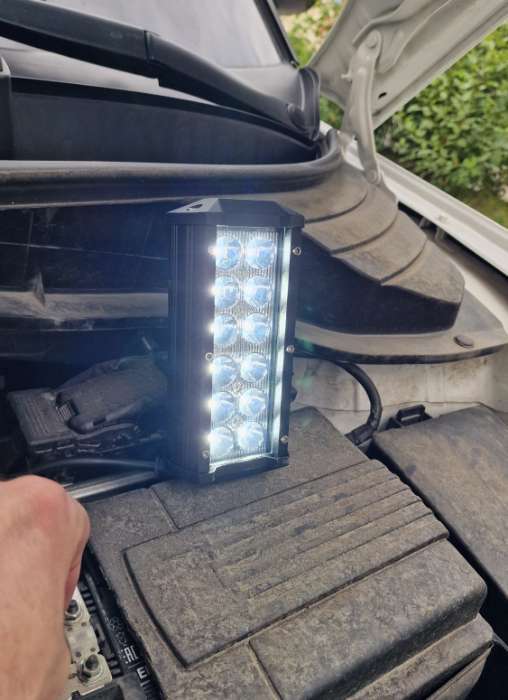 Фотография покупателя товара Противотуманная фара, 9-30 В, 12 LED, IP67, 36 Вт, 6000К, направленный свет - Фото 1