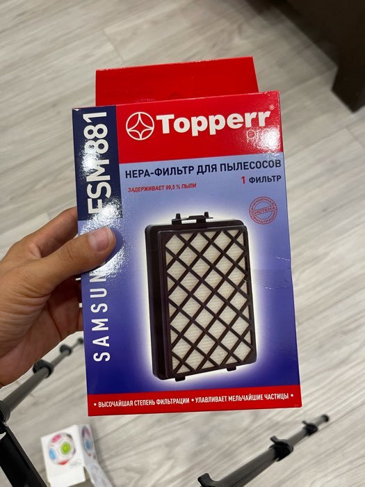 Фотография покупателя товара HEPA фильтр Topperr FSM 881 для пылесосов Samsung