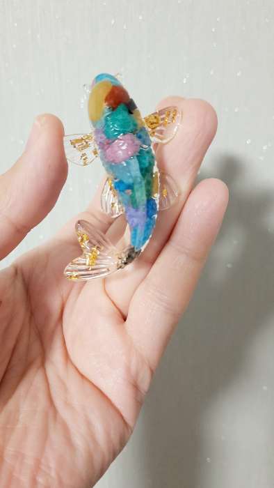 Фотография покупателя товара Мраморная крошка «Пижон Аква», фр. 5-10 мм, калейдоскоп, 800 г - Фото 1