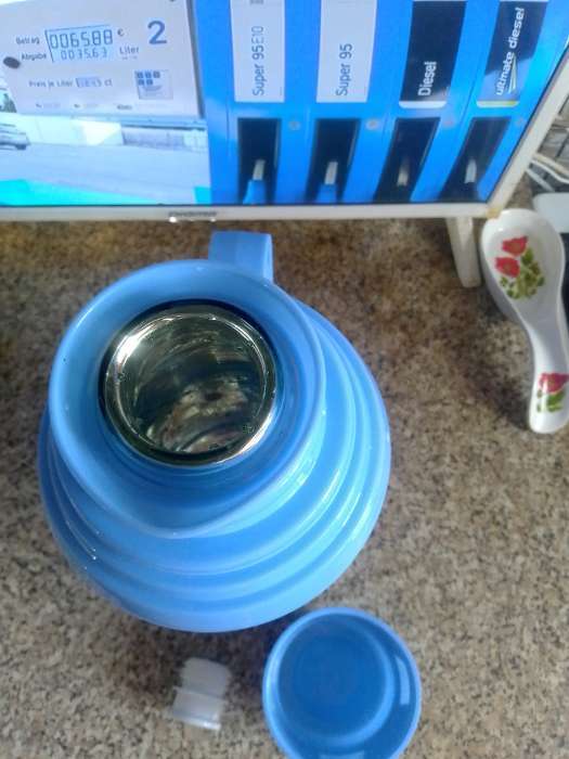 Фотография покупателя товара Термос TAKE IT EASY, 2 л, со стеклянной колбой, сохраняет тепло 24 ч, синий - Фото 2