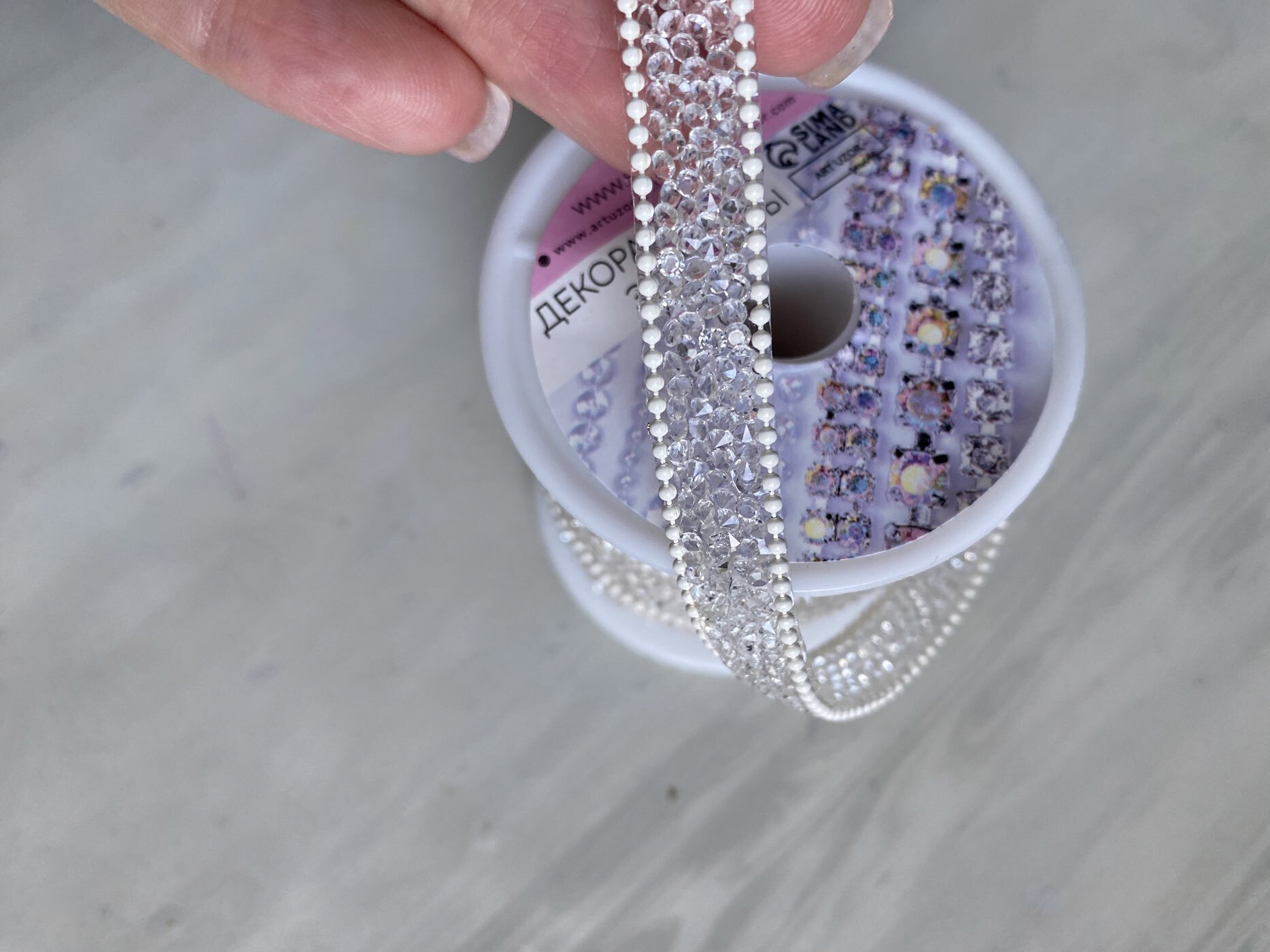 Фотография покупателя товара Стразы и бусины термоклеевые, 10 мм, 4.5±0.5 м, светло-бежевые - Фото 5