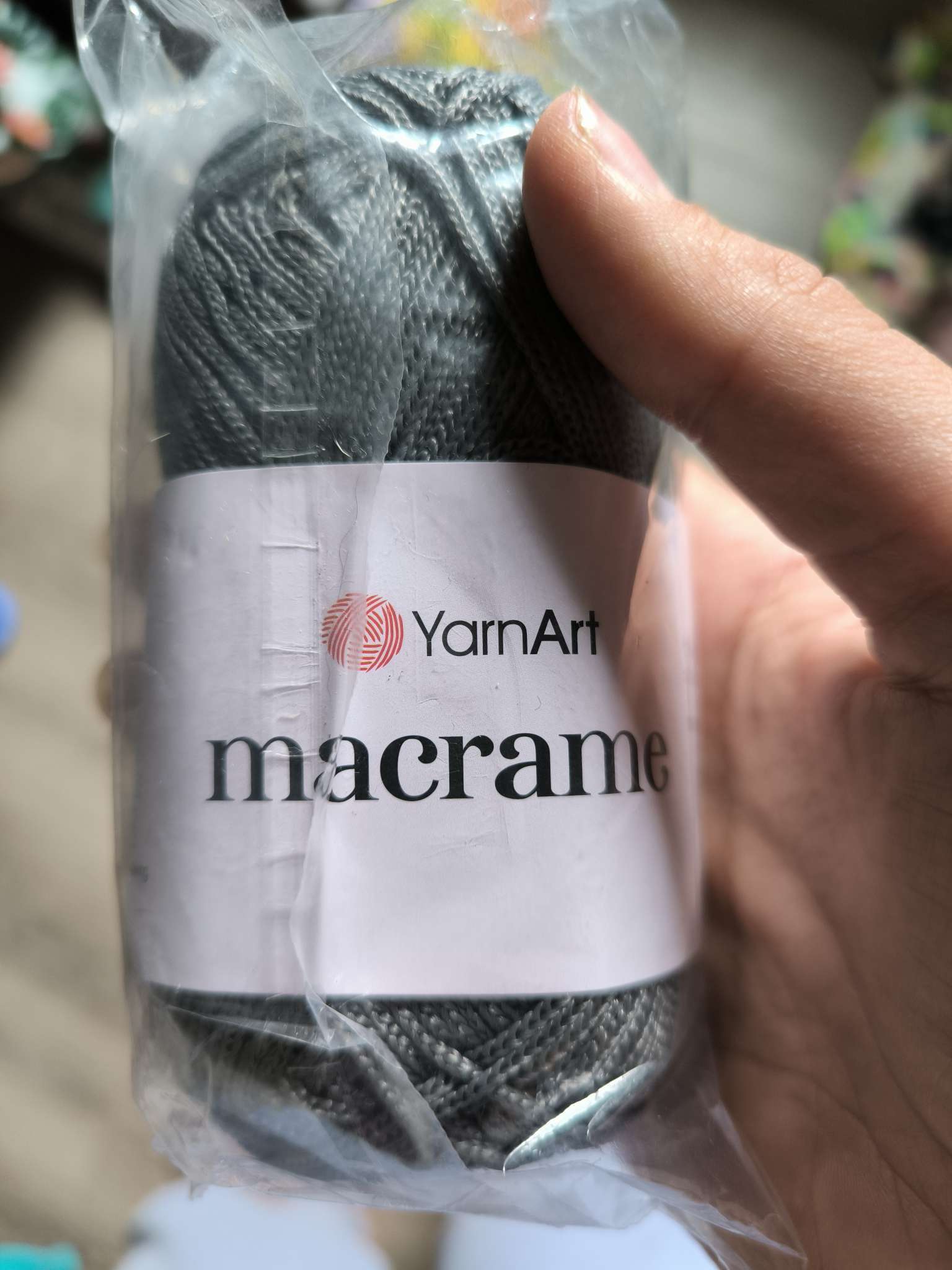Фотография покупателя товара Пряжа для вязания спицами, крючком YarnArt, «Macrame Макраме», 100% полиэстер, 130 м/90 г, (145 бордо) - Фото 1
