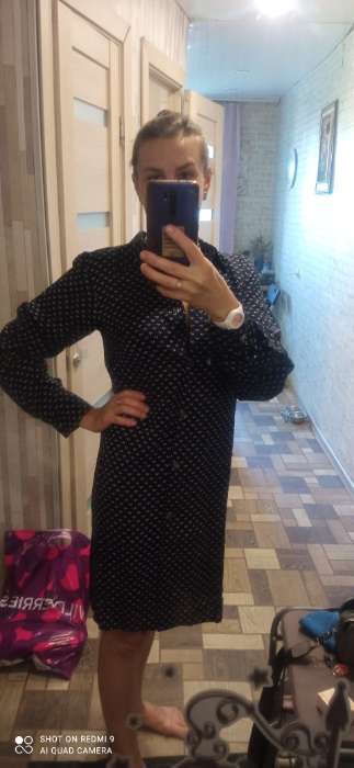 Фотография покупателя товара Рубашка (сорочка) женская KAFTAN «Точки», цвет синий, размер 40-42 - Фото 1