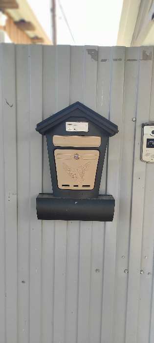Фотография покупателя товара Ящик почтовый, пластиковый, «Элит», с замком, чёрный - Фото 2