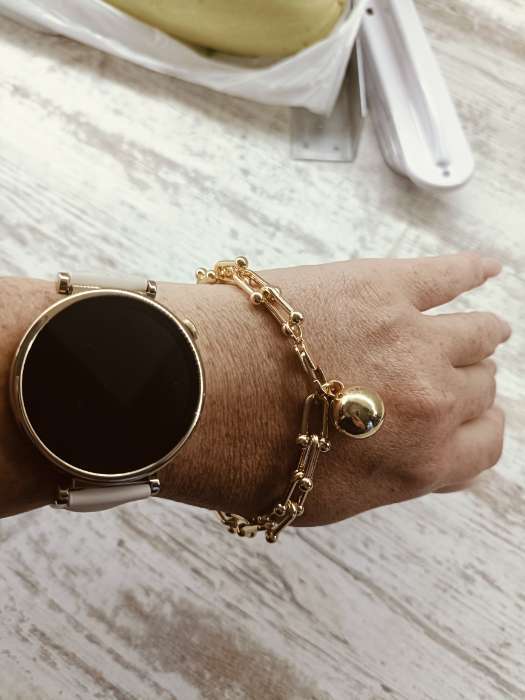 Фотография покупателя товара Браслет металл «Цепь» шар, цвет золото, L=22 см - Фото 1