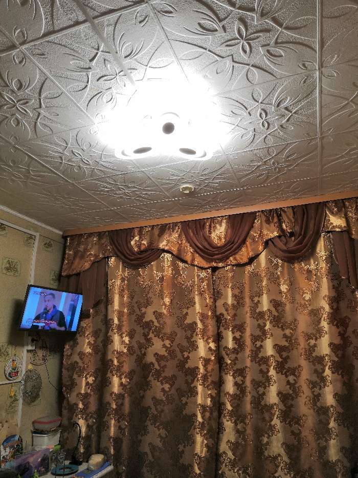 Фотография покупателя товара Люстра 114К006992 LED 50 Вт белый 55×55×10 см - Фото 5