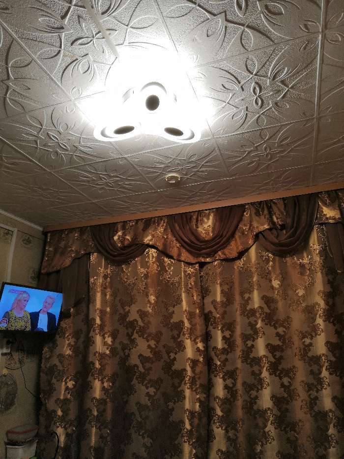 Фотография покупателя товара Люстра 114К006992 LED 50 Вт белый 55×55×10 см - Фото 4