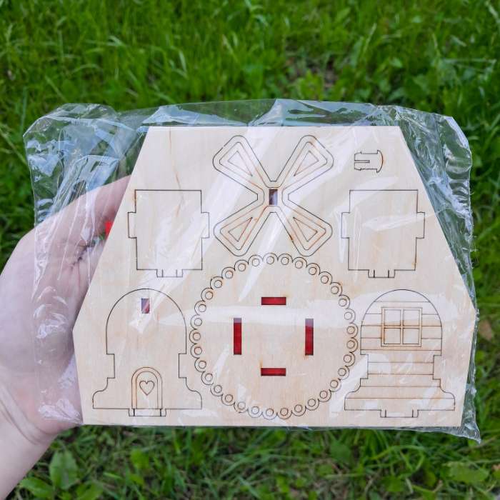 Фотография покупателя товара Подставка под зубочистки Доляна «Мельница», 7×7×7 см, дерево - Фото 2