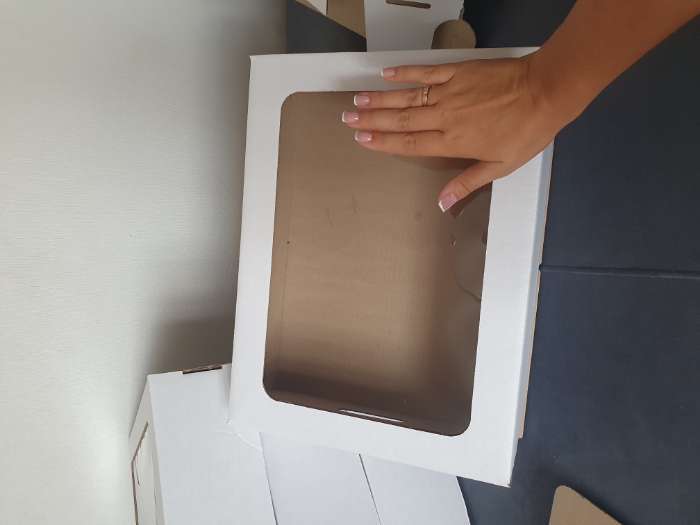 Фотография покупателя товара Коробка под торт с окном, белая, 30×40×12 см - Фото 4