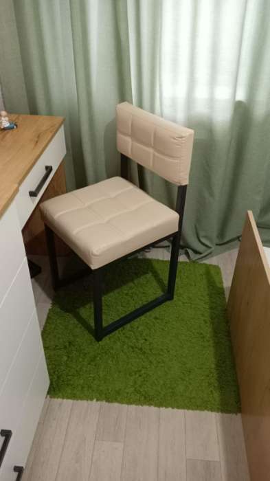 Фотография покупателя товара Стул для кухни Клик Мебель «Лофт 3», черный/молочная рептилия - Фото 2