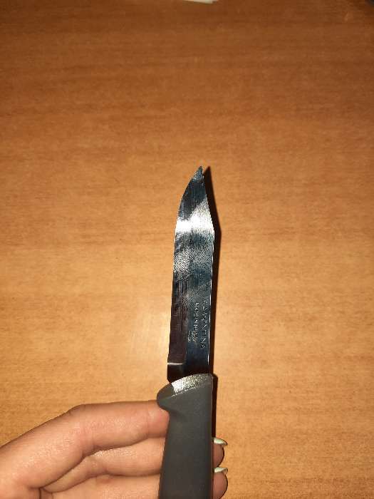 Фотография покупателя товара Нож кухонный для овощей Plenus, лезвие 7,5 см, сталь AISI 420 - Фото 2