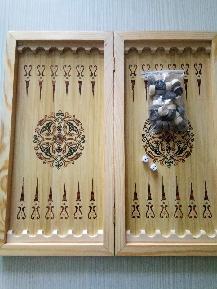 Фотография покупателя товара Нарды деревянные с шашками "Тигр", настольная игра, 40 х 40 см - Фото 2