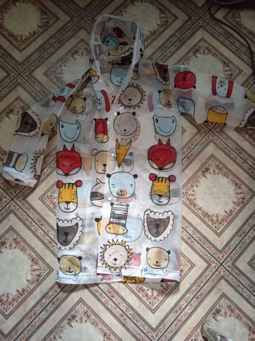 Фотография покупателя товара Дождевик детский «Звери», рост 125-155 см - Фото 6