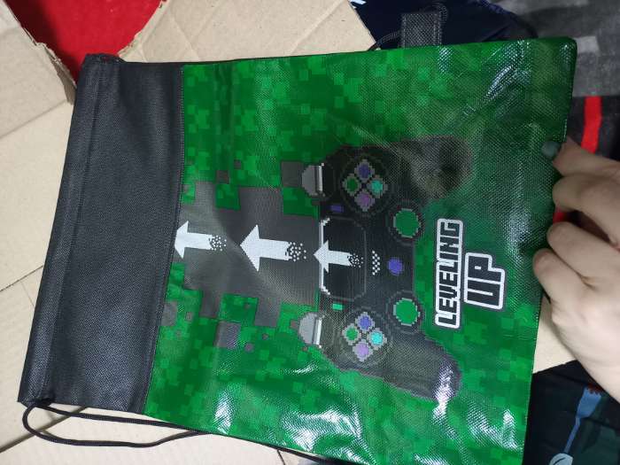 Фотография покупателя товара Мешок для обуви «Геймер» (полиэстер) 41×30 см - Фото 1