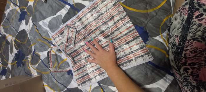 Фотография покупателя товара Сумка хозяйственная на молнии, 45 л, 45×20×50 см, чёрная/белая - Фото 2