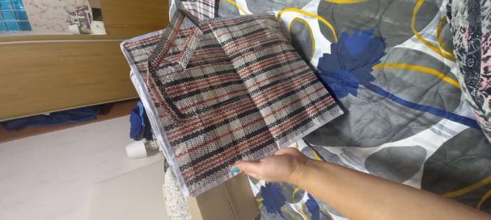 Фотография покупателя товара Сумка хозяйственная на молнии, 45 л, 45×20×50 см, чёрная/белая - Фото 3