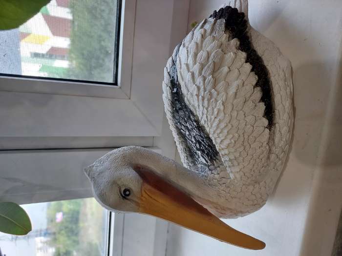 Фотография покупателя товара Садовая фигура "Пеликан малый" 24х13х18см - Фото 2