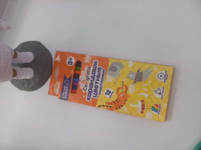 Фотография покупателя товара Карандаши Calligrata «Мини», цветные, 6 цветов, трёхгранные, деревянные - Фото 15