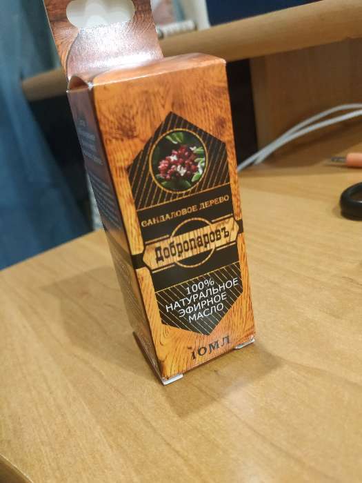 Фотография покупателя товара Эфирное масло "Сандал", флакон-капельница, аннотация, 10 мл, "Добропаровъ"